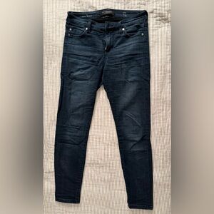 Liverpool Dark Blue Ankle Skinny Jeans